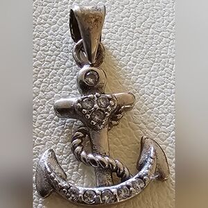 Vintage Sterling Silver  Anchor Pendant  Charm
